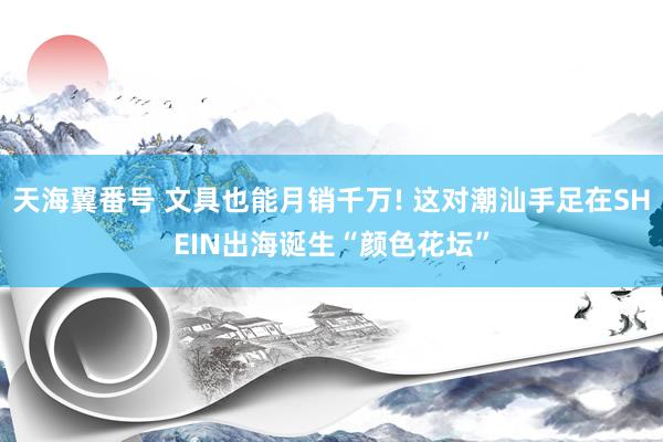 天海翼番号 文具也能月销千万! 这对潮汕手足在SHEIN出海诞生“颜色花坛”